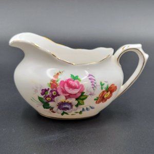 Vintage Royal Albert Barbara Ann Creamer Bone China England Floral Gold Read